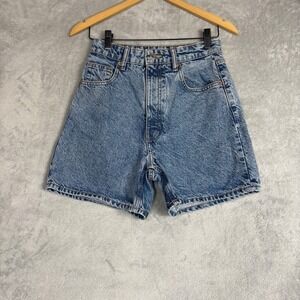 ✨ 2/$35 Zara Denim High Rise Shorts Size 4 Vintage Inspired Vacation Resort Y2K